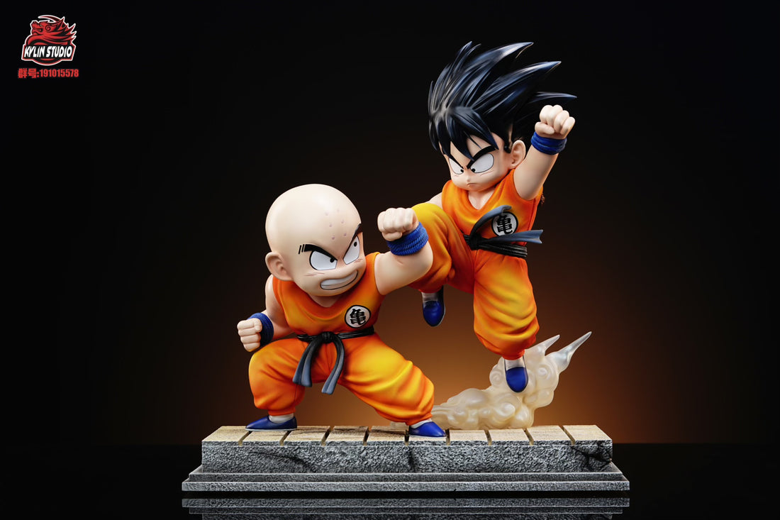 Dragon Ball Kylin Studio Goku Vs Krillin Resin Statue