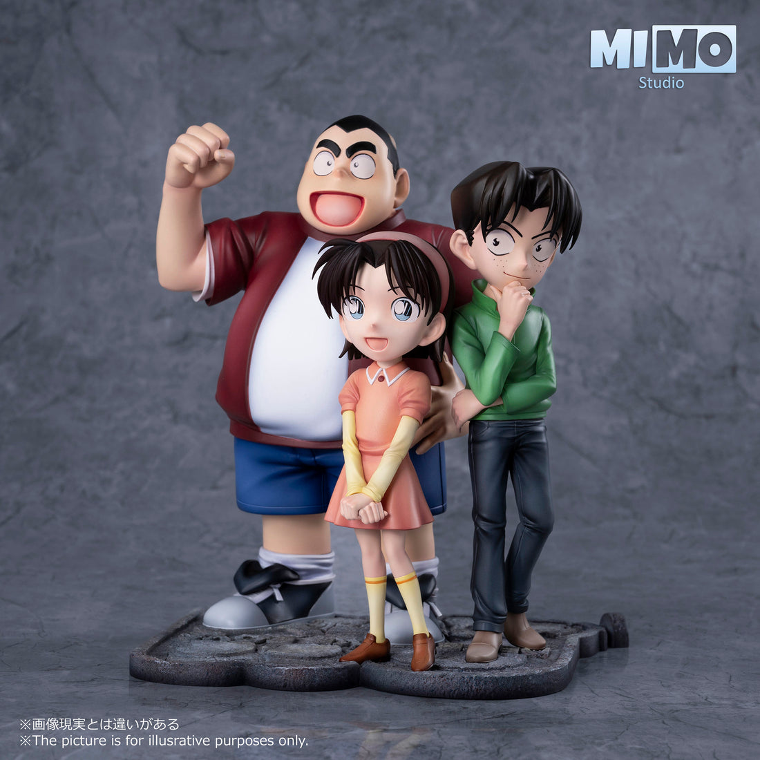 Detective Conan Mimo Studio Ayumi x Mitsuhiko x Genta Resin Statue