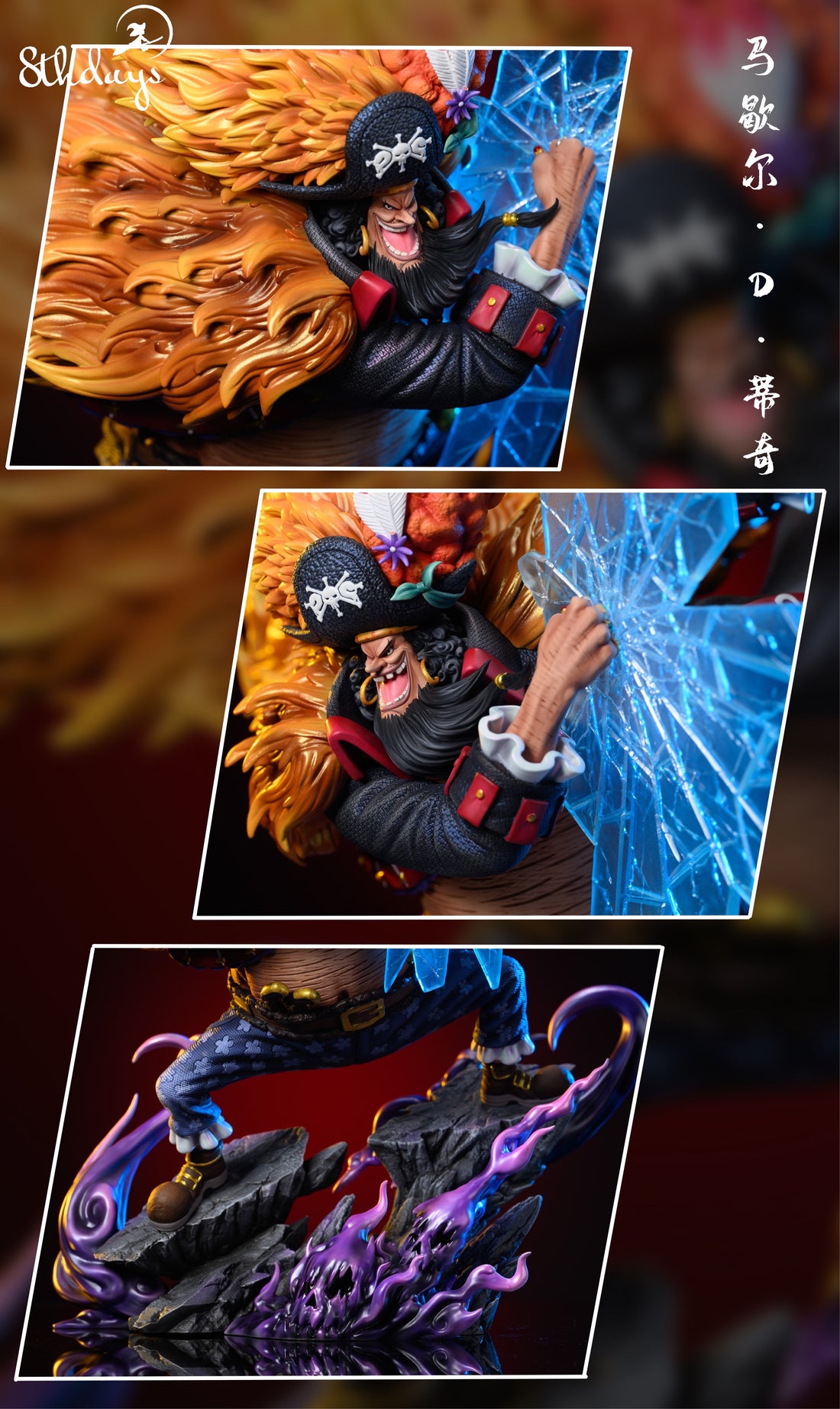 One Piece 8th Day Studio Marshall D Teach Resin Statue