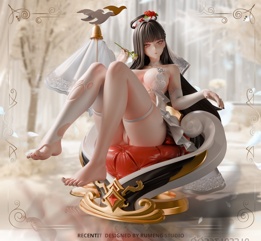 Blue Archive RuMeng Studio Wedding Tsukatsuki Rio Resin Statue