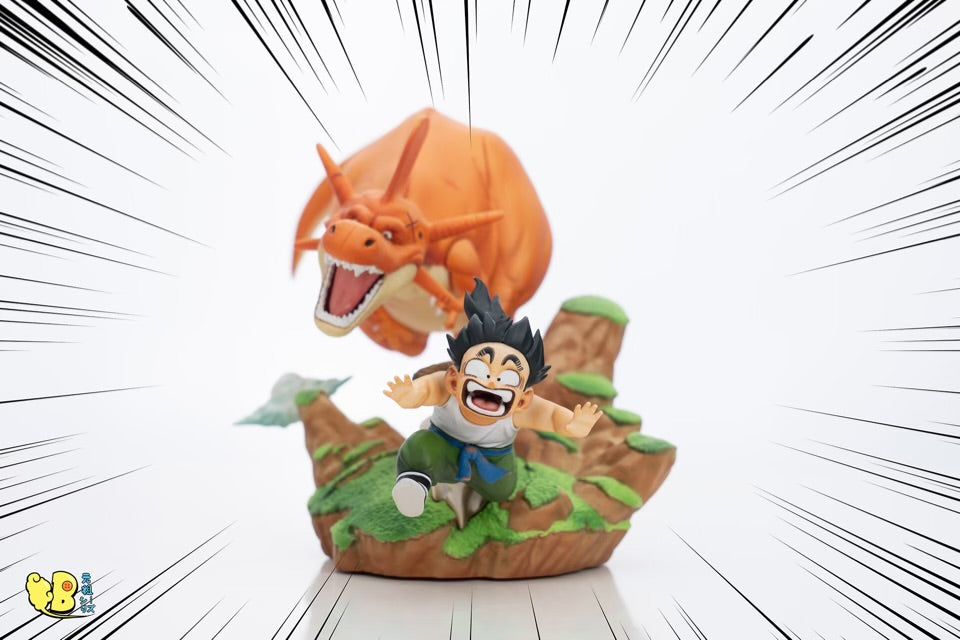 Figurine Dragon Ball Z - Gohan Et Dinosore - Bandai - Occasion