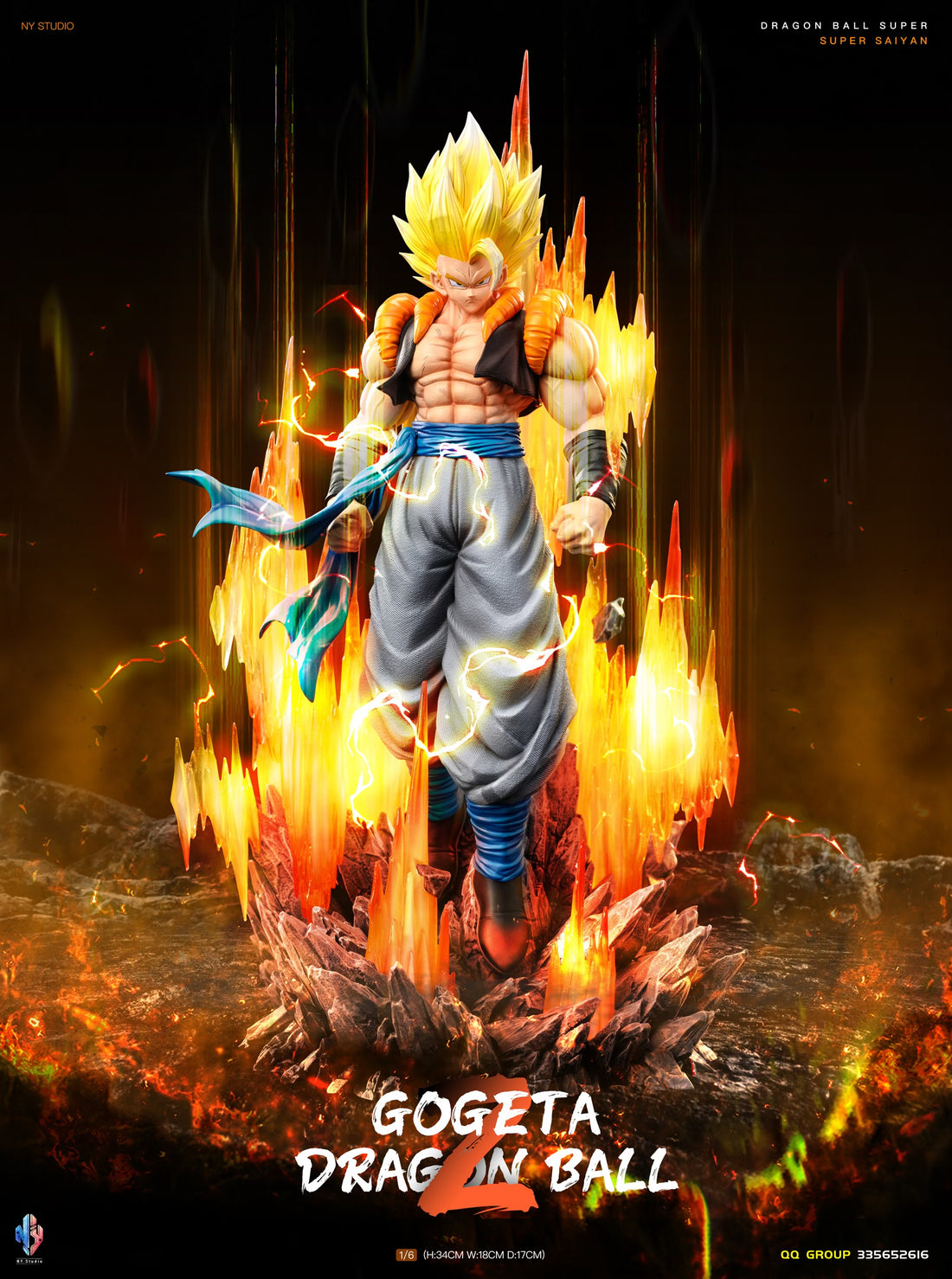 Dragon Ball NY Studio Gogeta Resin Statue