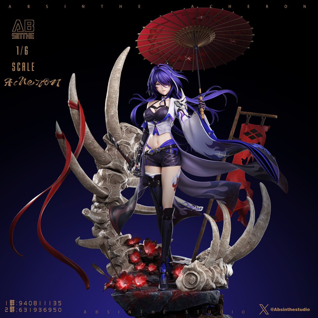 Honkai Star Rail ABsinthe Studio Acheron Resin Statue