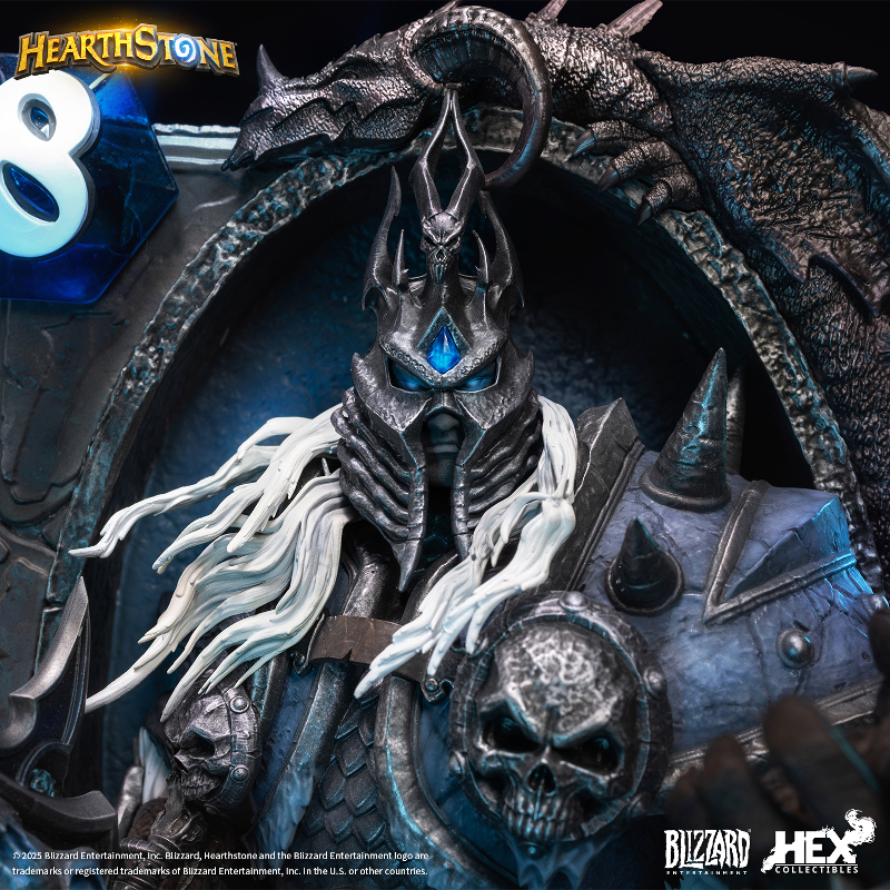 World of Warcraft Blizzard HEX Collectibles Hearthstone Lich King Card Licensed Resin Statue