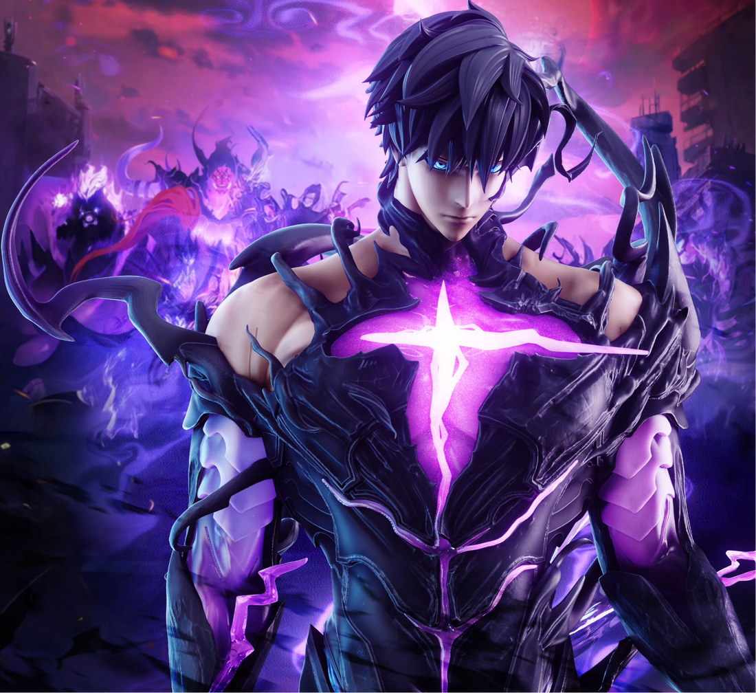 Solo Leveling UP Studio Sung Jin Woo Shadow Monarch Resin Statue