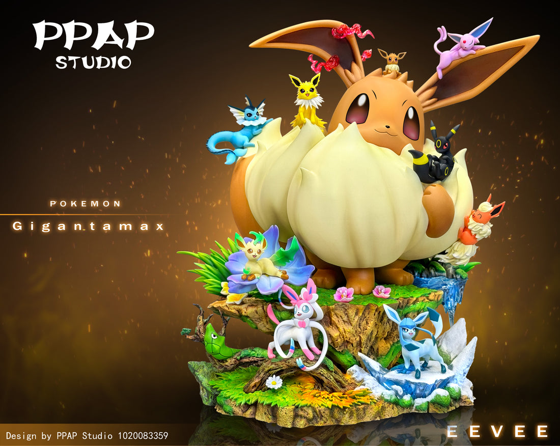 Pokemon PPAP Studio Eevee Evolutions Diorama Resin Statue