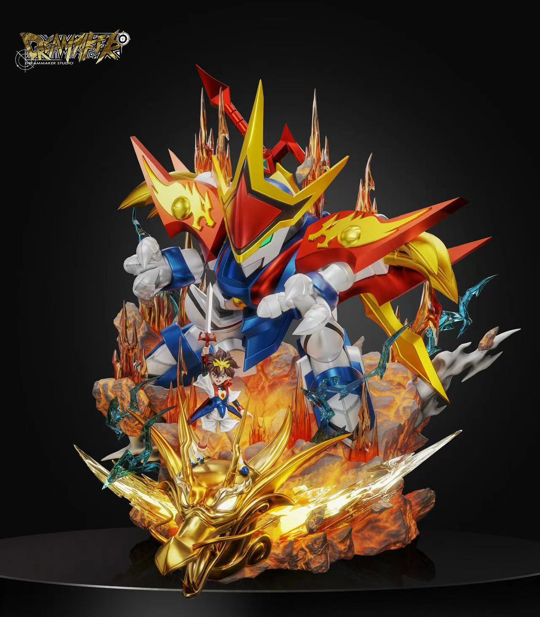 Mashin Hero Wataru Dream Maker Studio Ryujinmaru Resin Statue