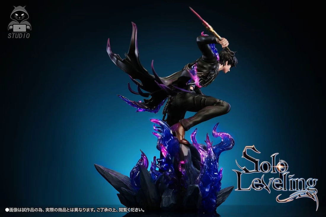 Solo Leveling Black Panther Studio Sung Jin Woo Resin Statue