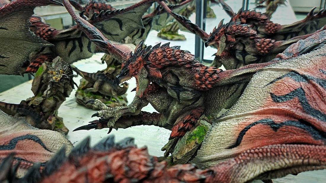 Monster Hunter Dragon Frontier Studio Rathalos Resin Statue
