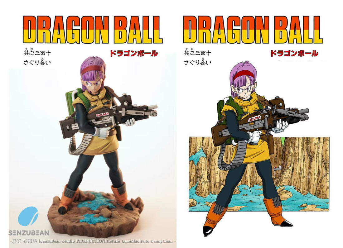 Dragon Ball Senzubean Studio Armored Bulma Resin Statue