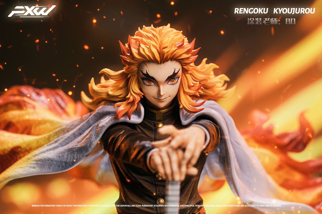 Demon Slayer FXW Studio Flame Hashira Rengoku Kyojuro Resin Statue