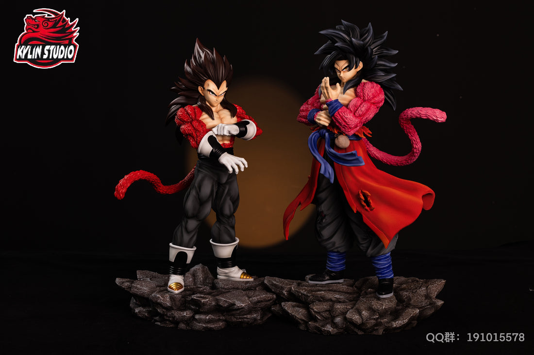 Dragon Ball Kylin Studio SS4 Goku x Vegeta Resin Statue