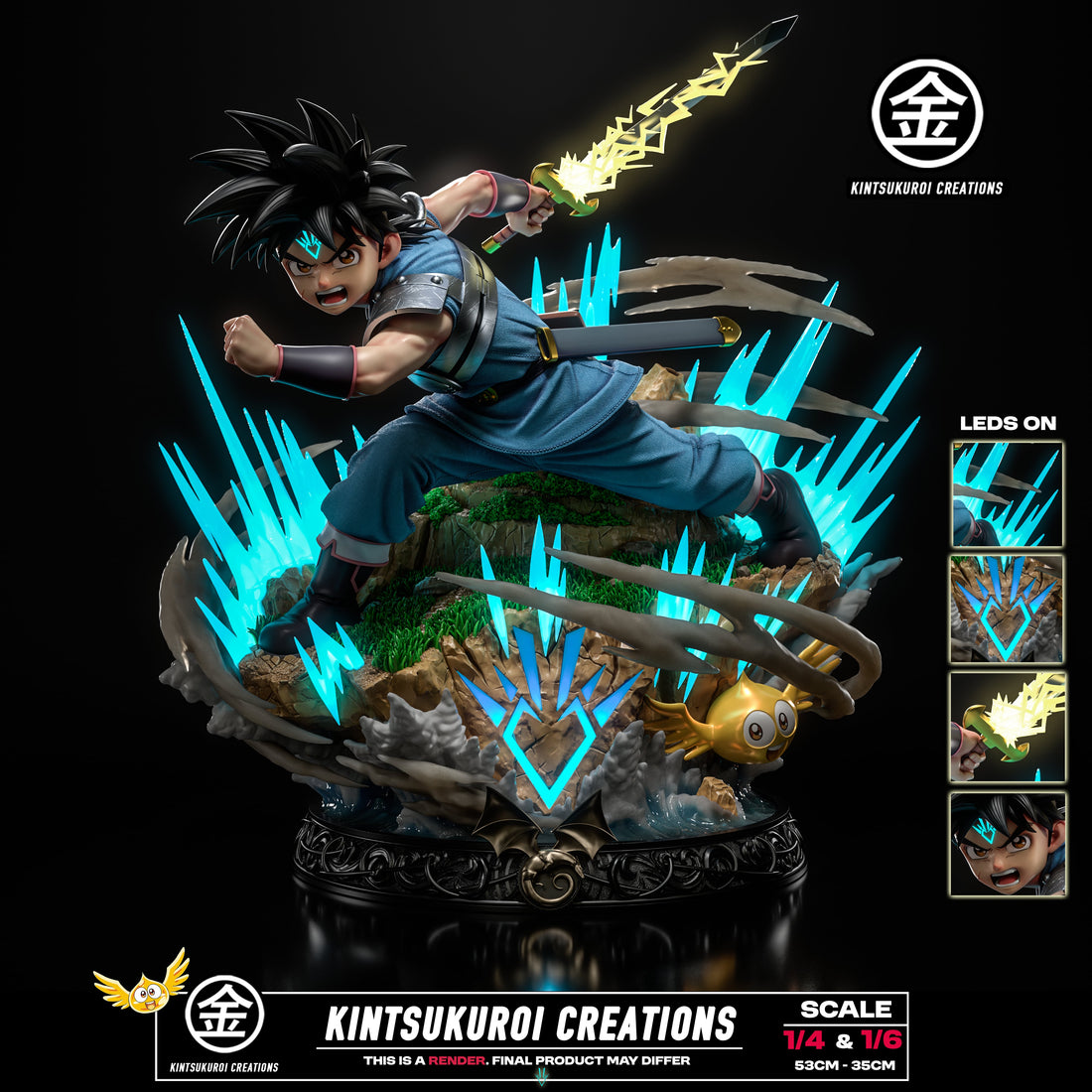 Dragon Quest The Adventure of Dai Kintsukuroi Creations Dai Resin Statue