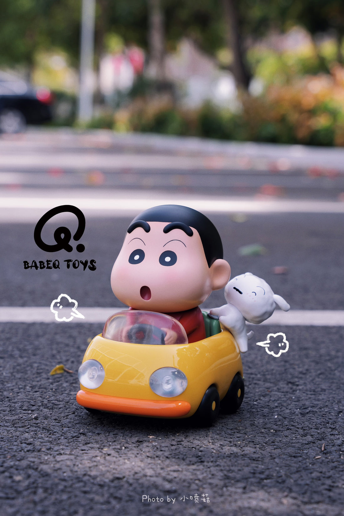Shin Chan BABEQ TOYS Studio Shinnosuke On A Joyride Resin Statue