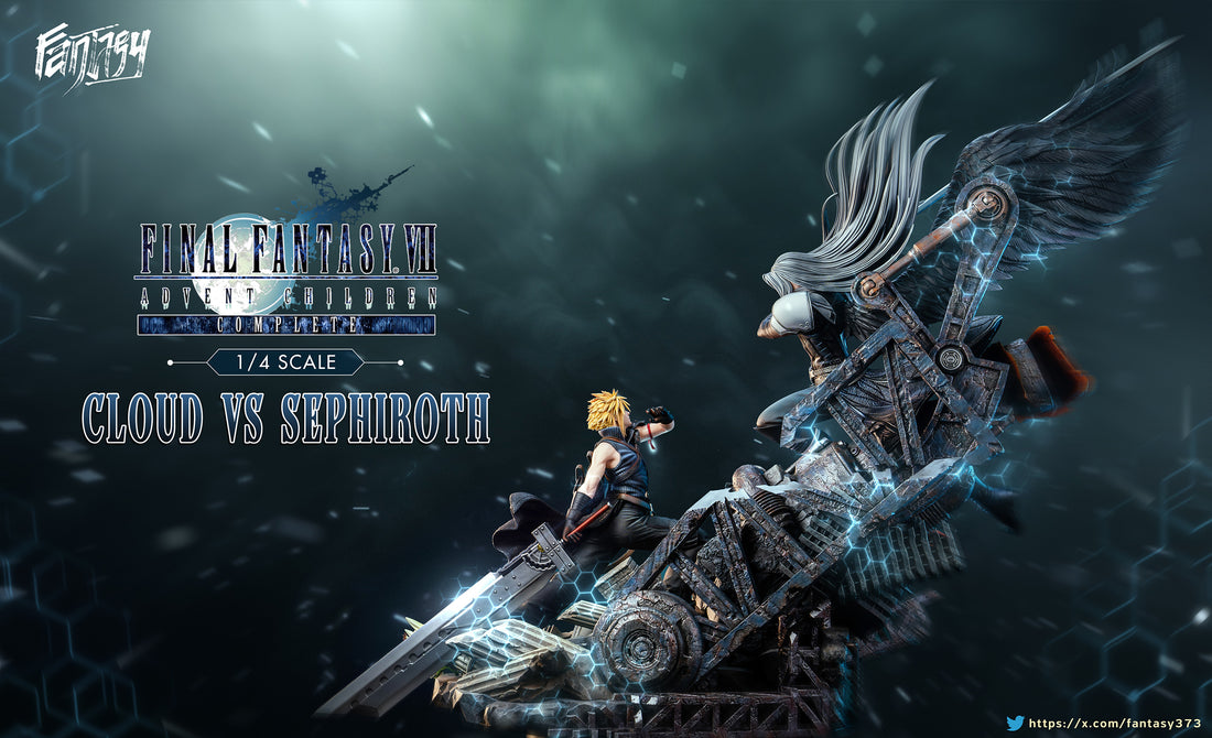 Final Fantasy Dragon x Fantasy Studio Sephiroth Vs Cloud Strife Resin Statue