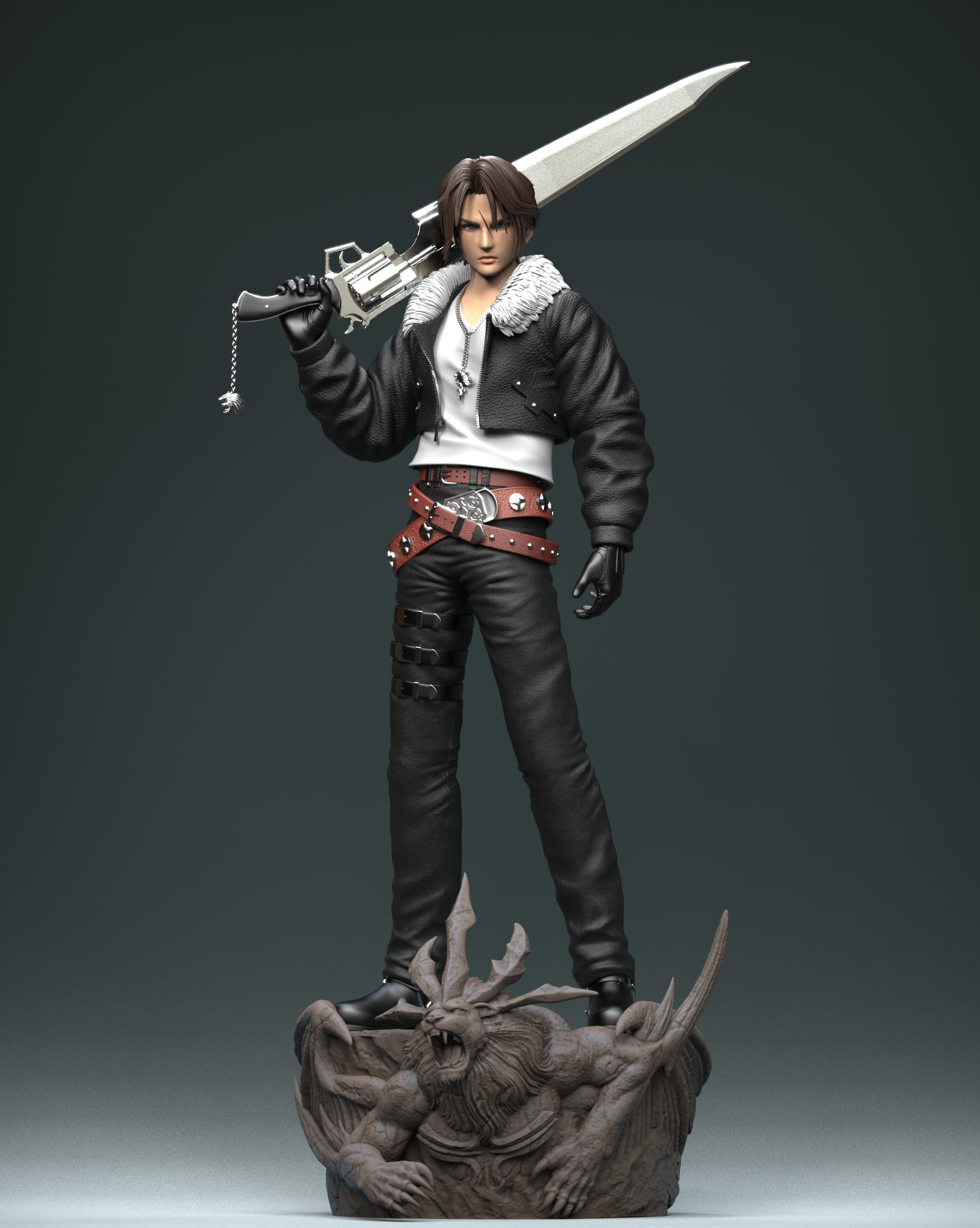 Final Fantasy VIII Solar Studio Squall Leonhart – ClubHouse Statues Final Fantasy VIII Solar Studio Squall Leonhart – ClubHouse Statues