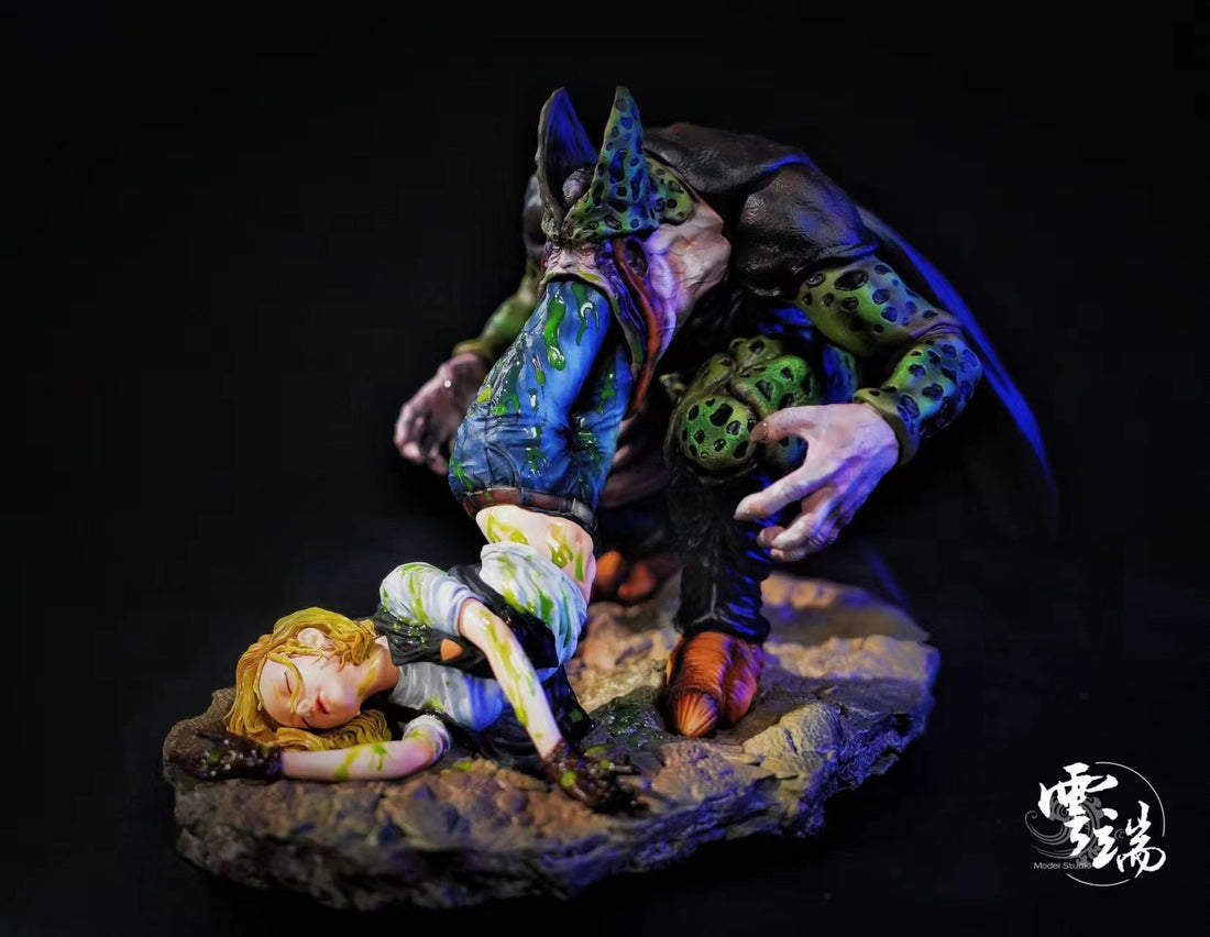 Dragon Ball Yun Duan Studio Android 18 x Cell 2nd Form Resin Statue
