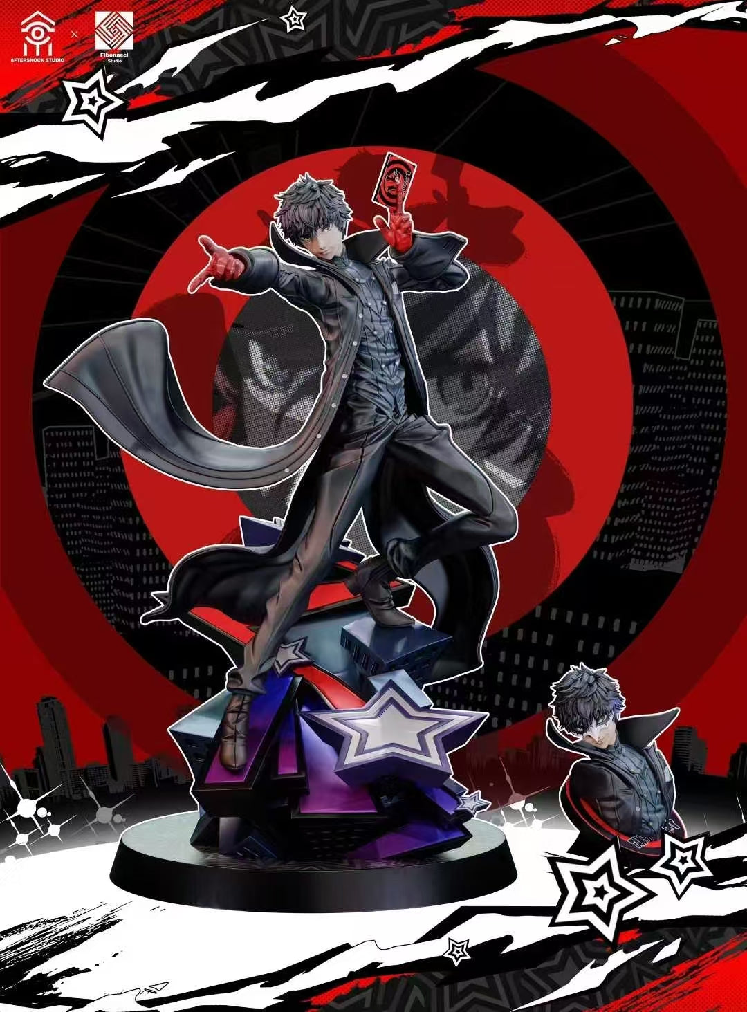 Persona 5 Royal Aftershock Studio x Fibonacci Studio Joker x Arsene Resin Statue