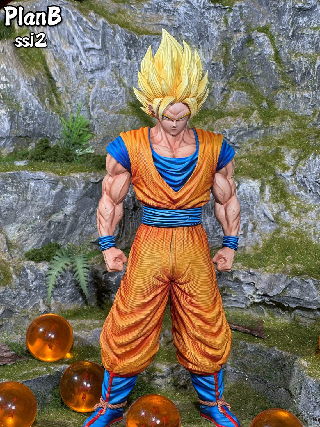 Dragon Ball PlanB Studio Son Goku SS2 Super Saiyan 2 Resin Statue