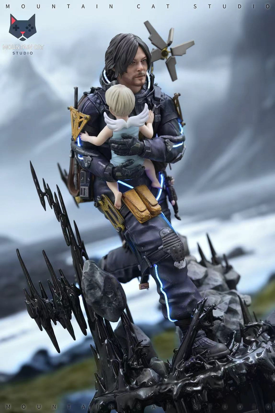 Death Stranding 2 Mountain Cat Studio On the Beach Sam x Lou Resin Statue