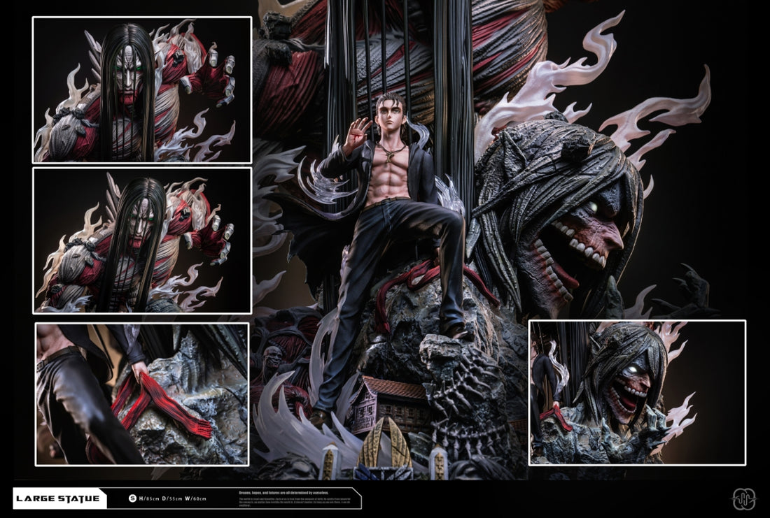 Attack on Titan Hertz Studio Eren Jaeger Titan Founder Resin Statue