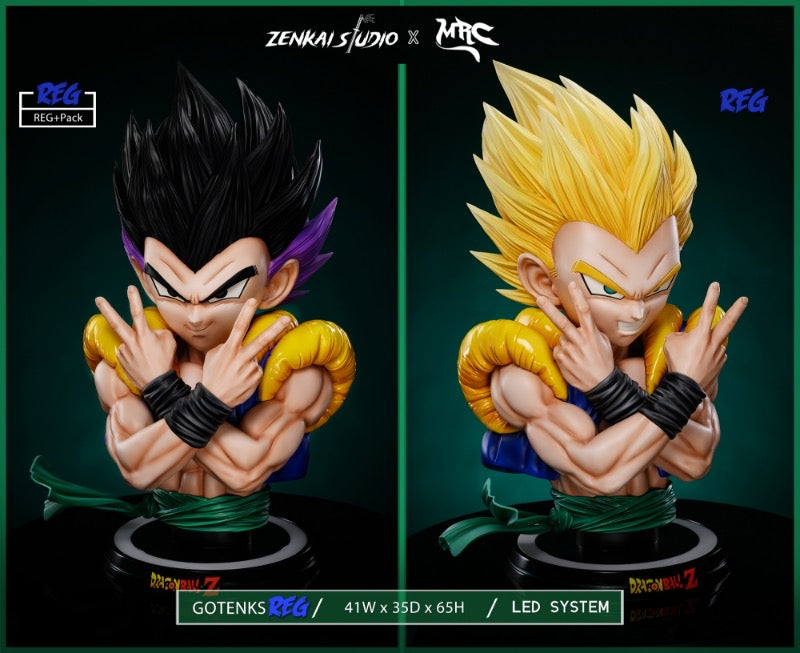 Dragon Ball Zenkai Studio x MRC Studio Gotenks Lifesize Bust Resin Statue