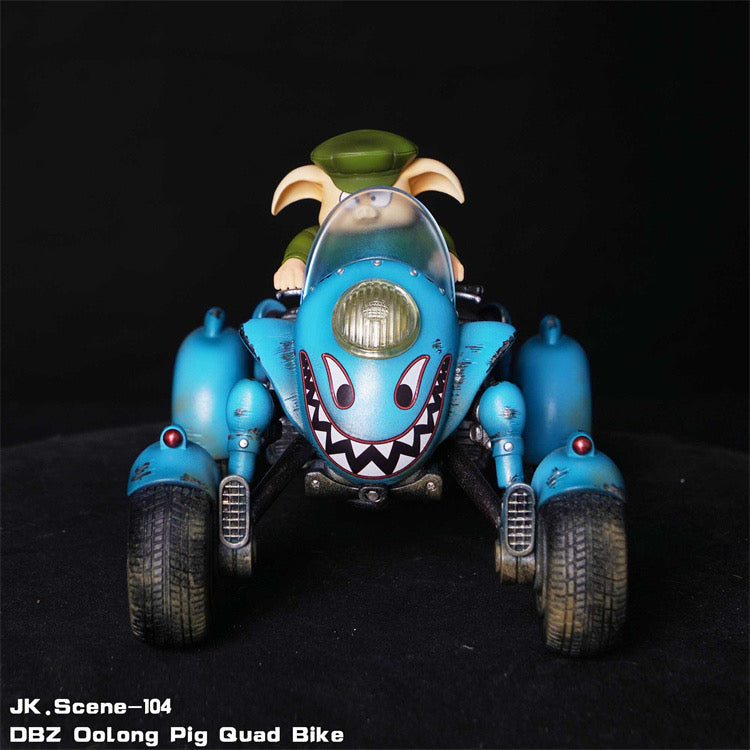 Dragon Ball JacksDo Studio Oolong Four Wheeled Motorcycle Resin Statue