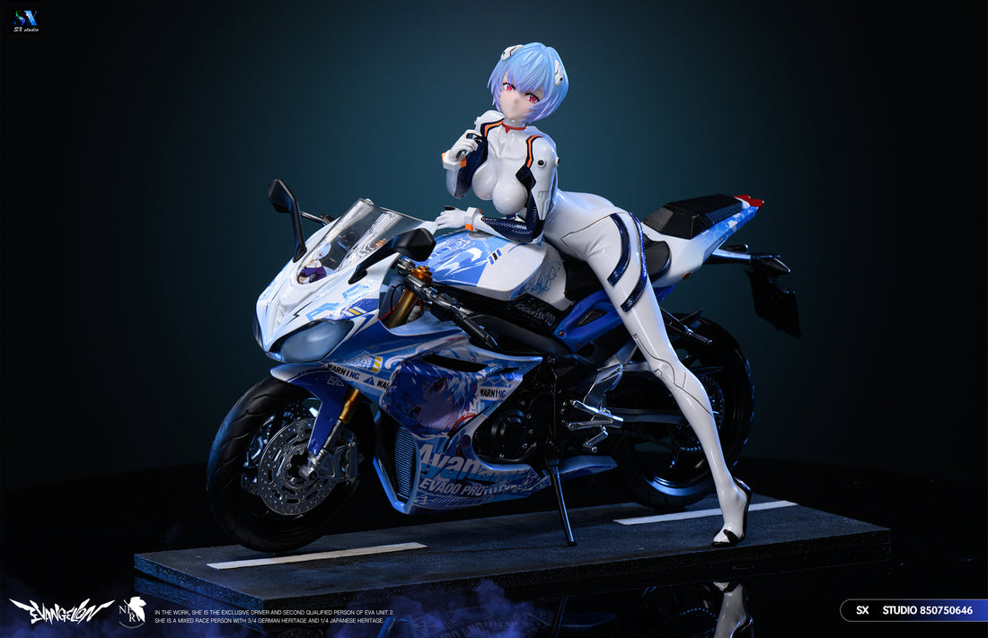 Neo Genesis Evangelion SX Studio Motorcycle Girl Ayanami Rei Resin Statue