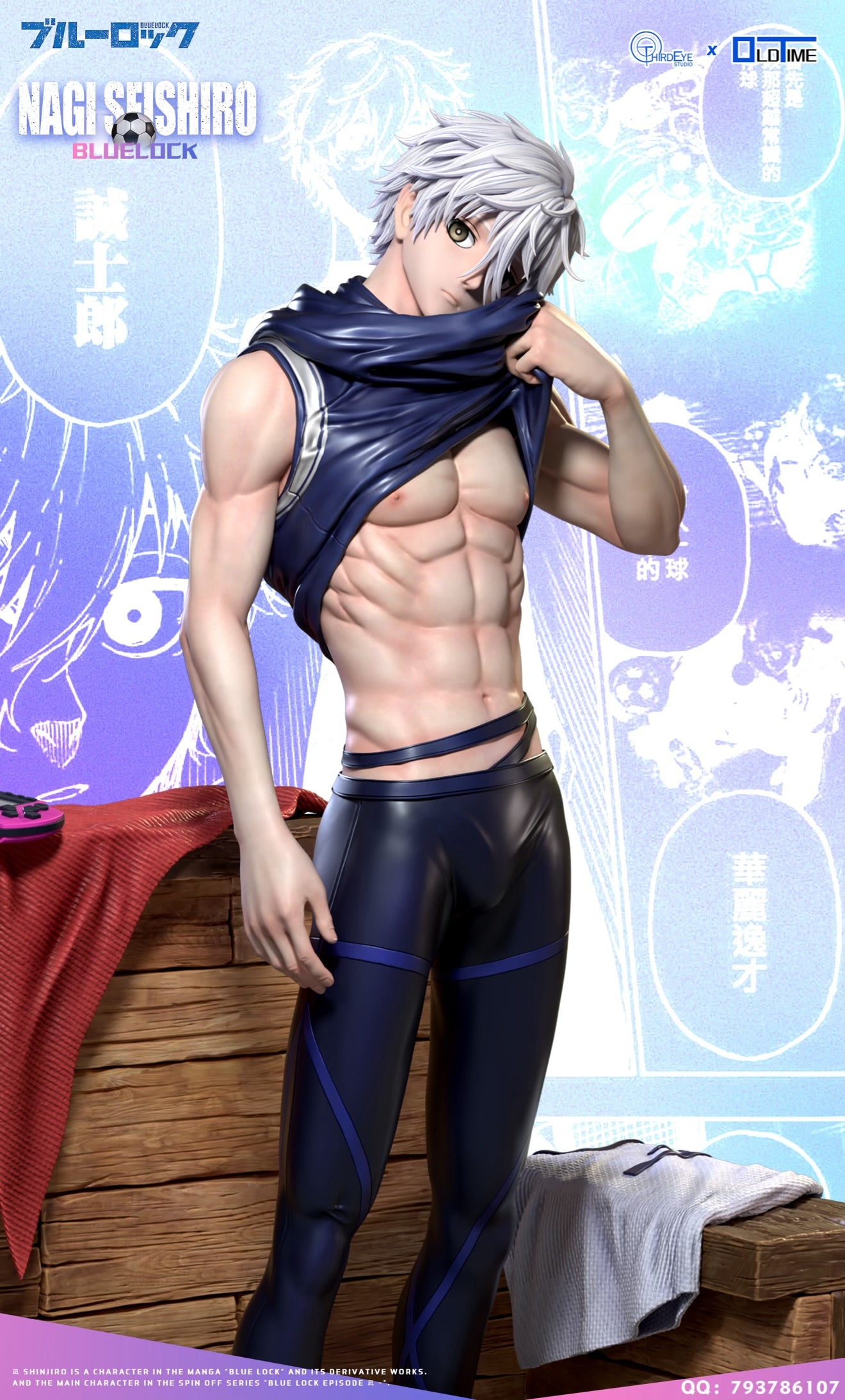 Blue Lock Old Time x Third Eye Studio Nagi Seishiro Resin Statue