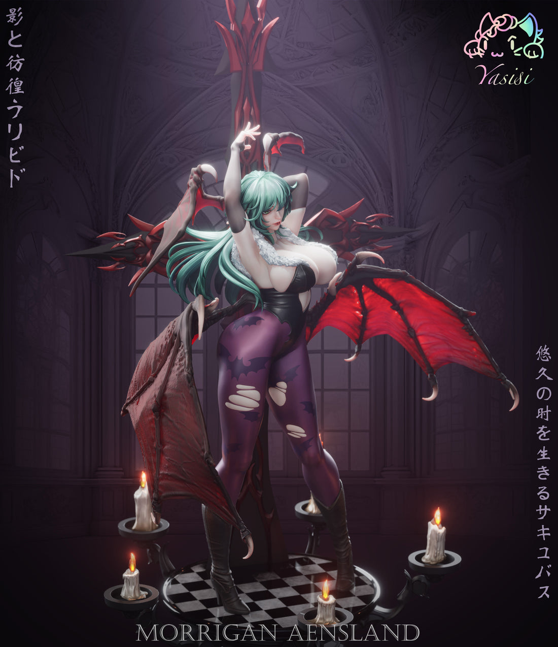 Darkstalkers Yasisi Studio Morrigan Aensland Resin Statue