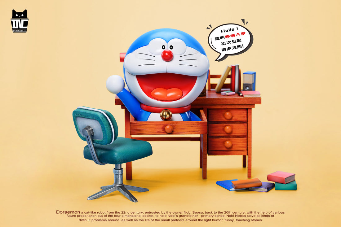 Doraemon Instant Noodles Cat Studio Doraemon Resin Statue