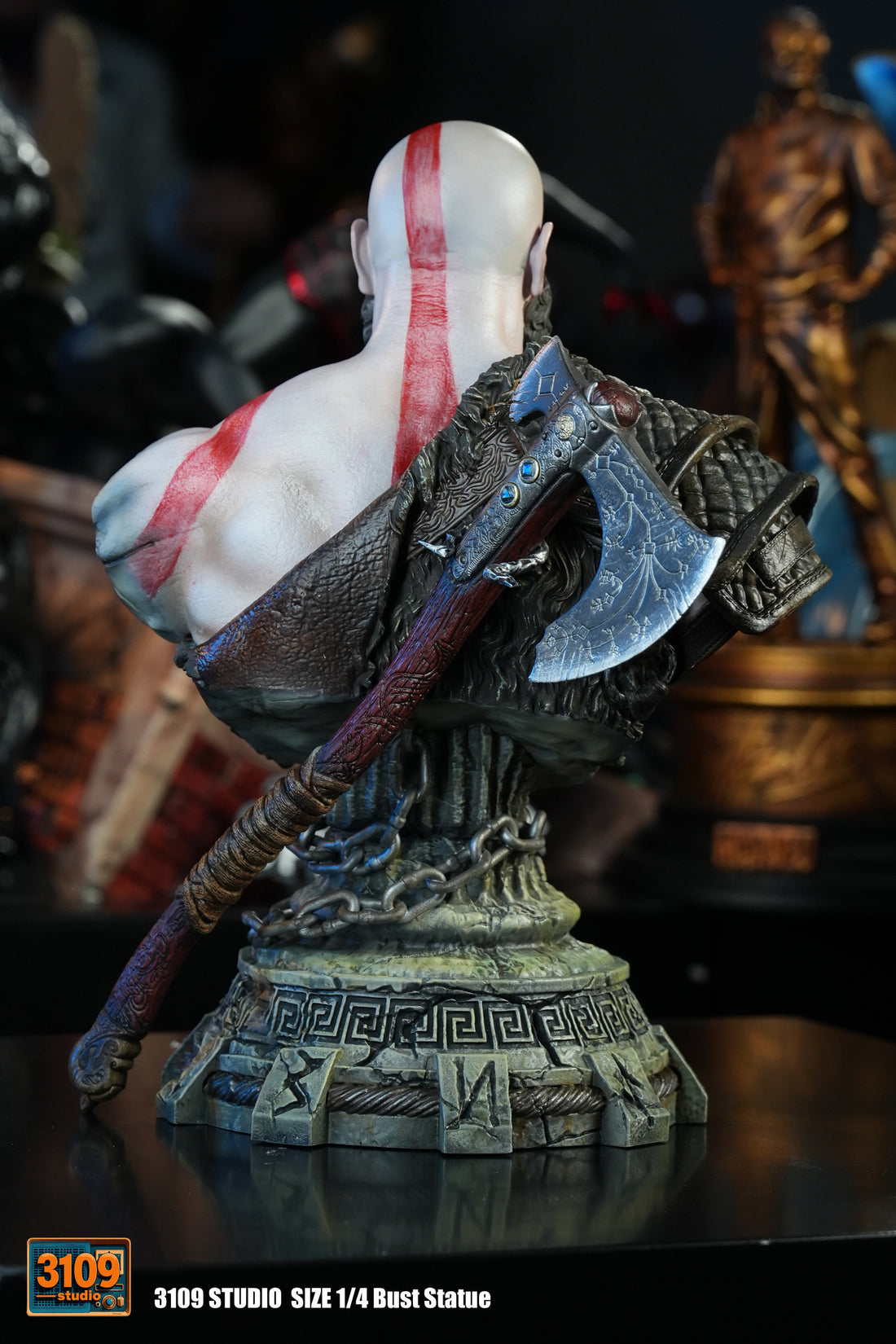 God of War 3109 Studio Kratos Bust Resin Statue