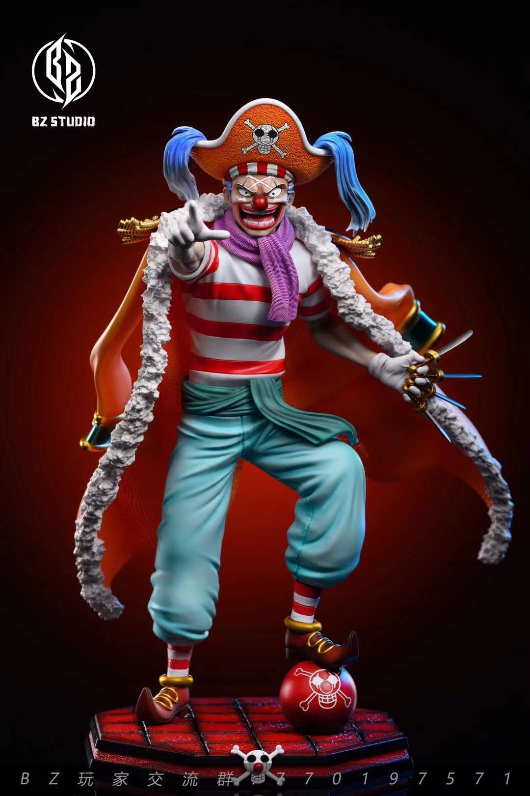 One Piece BZ Studio Buggy Resin Statue – ClubHouse Statues