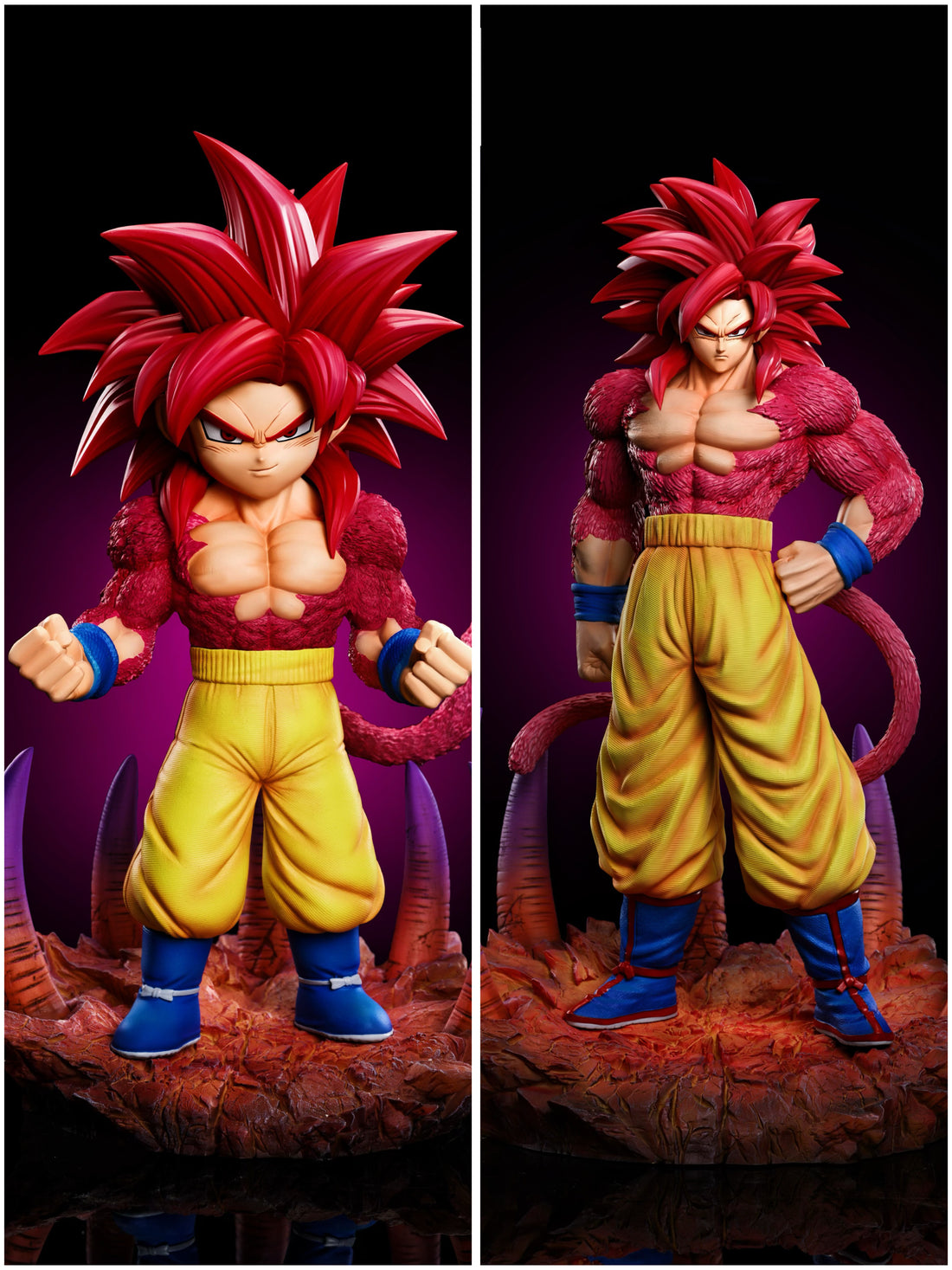 Dragon Ball Fighting Sprit Studio Daima SSJ4 Goku Statue