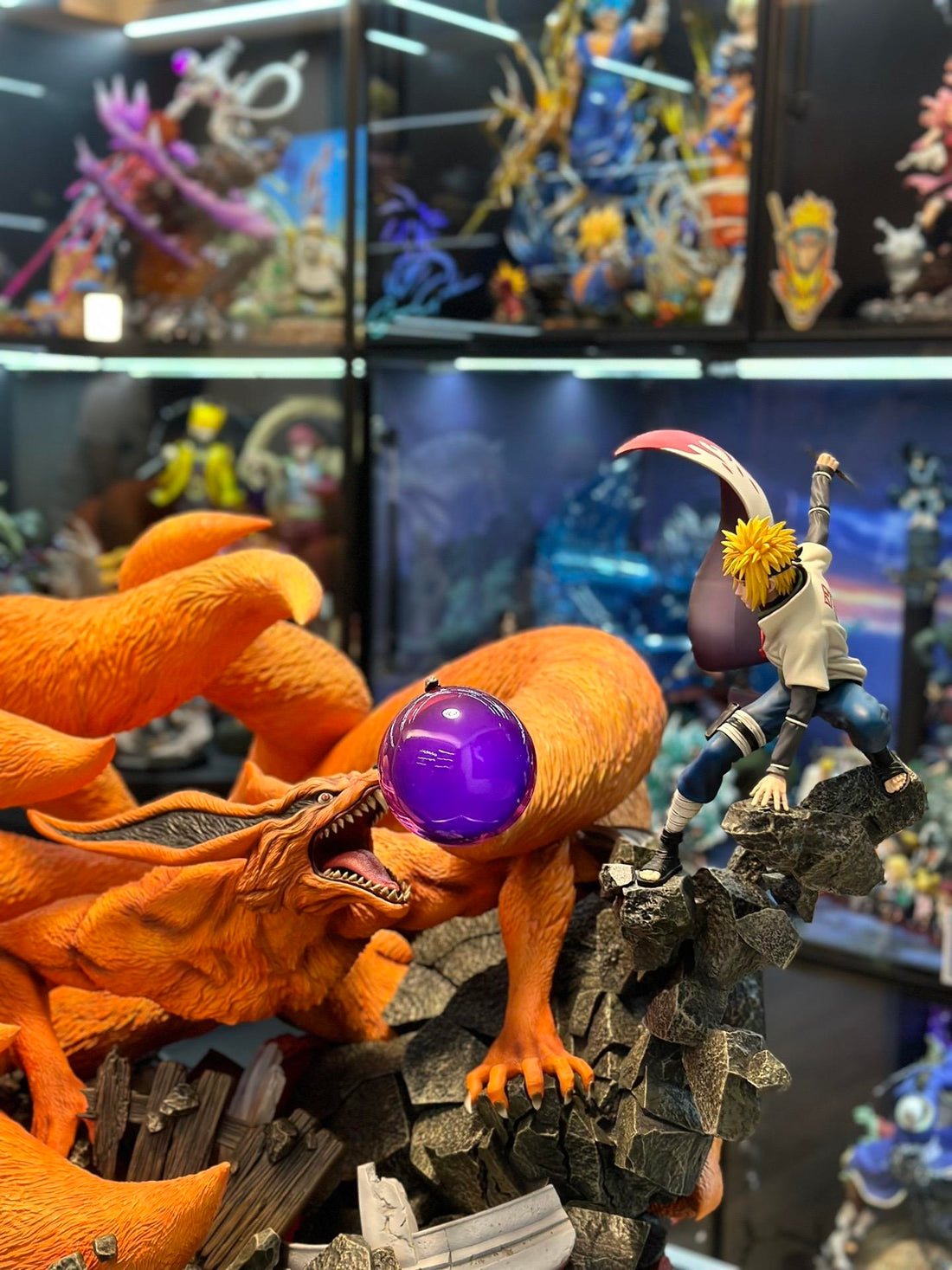 Naruto HEX Collectibles Minato Namikaze VS Kurama Battle of Destiny Licensed Resin Statue