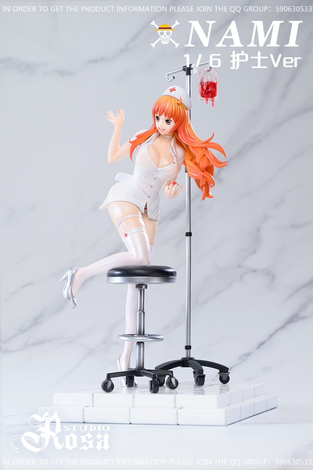 One Piece Rosa Studio Nami Nurse Resin Statue