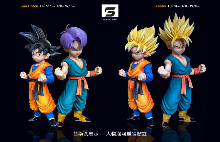Dragon Ball Fighting Sprit Studio Goten x Trunks Resin Statue