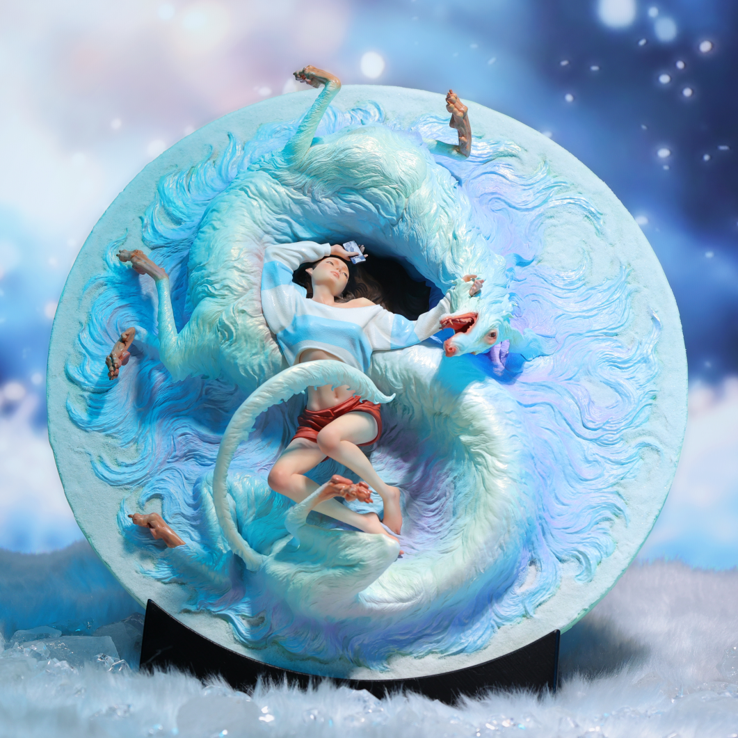 Dream Dragon Mirror WeArtDoing Studio Dawn Whisper Resin Statue