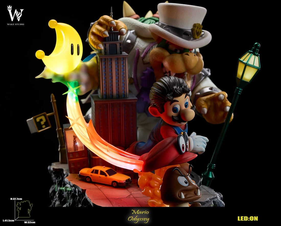 Mario Bros Wake Studio Super Mario Odyssey Resin Statue