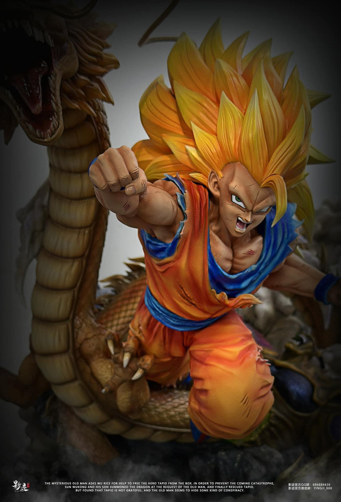 Dragon Ball Dim Model Studio Goku SSJ3 Dragon Fist Resin Statue