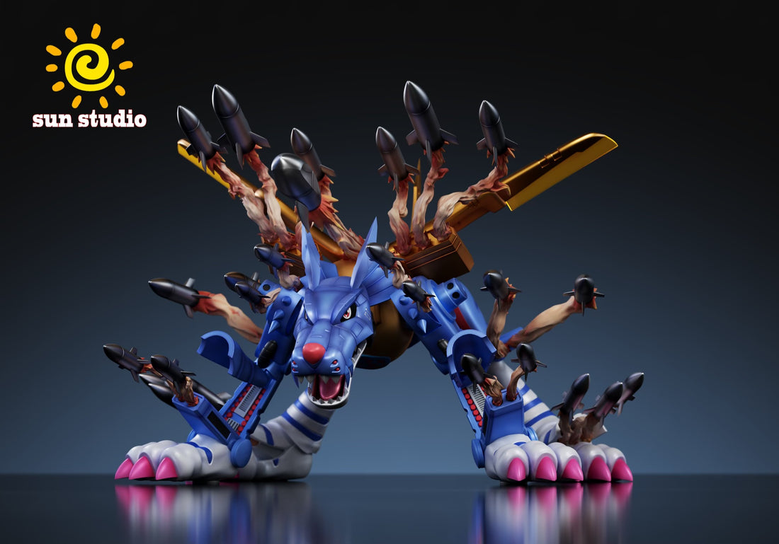 Digimon Sun Studio MetalGarurumon Resin Statue