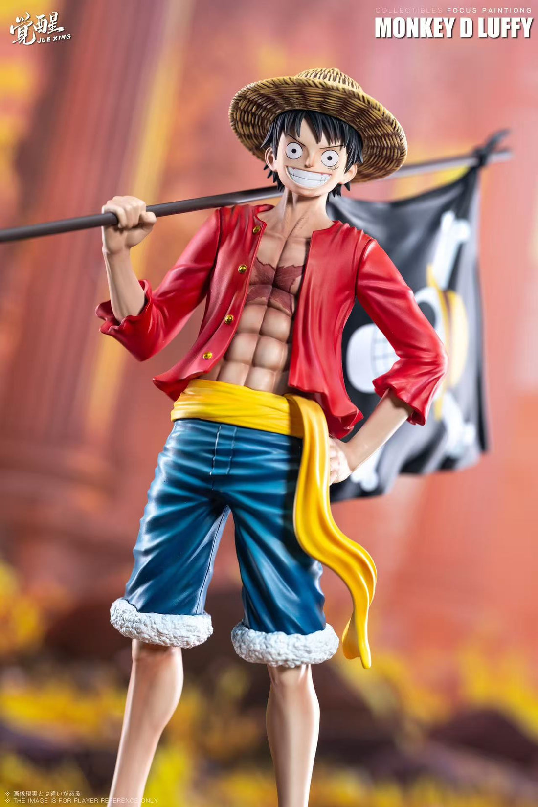 One Piece Jue Xing Studio Luffy Carrying the Flag Resin Statue