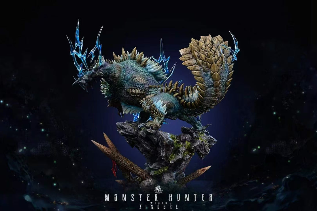 Monster Hunter Dragon Realm Studio Zinogre x Stygian Zinogre Resin Statue