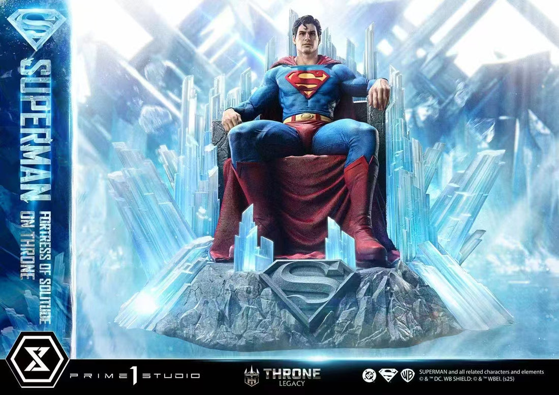 DC Prime 1 Studio Superman Fortress of Solitude on Throne Licensed Resin Statue
