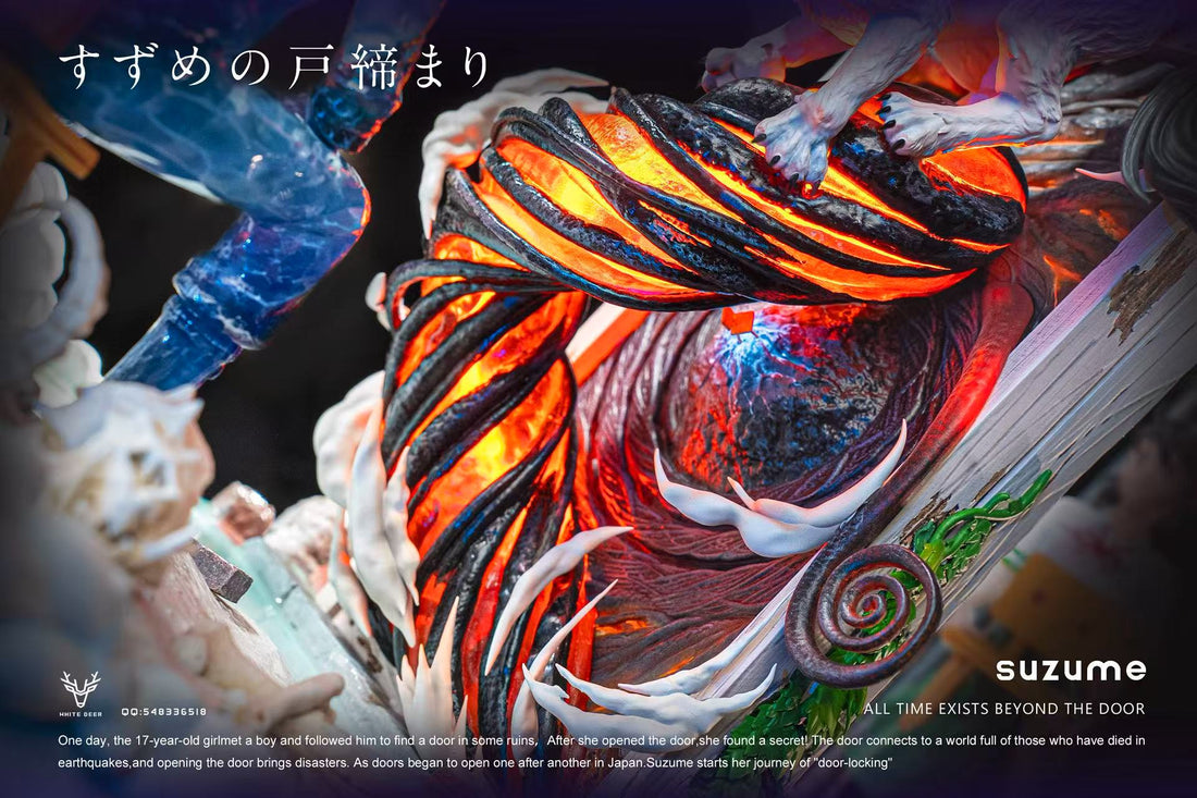Suzume No Tojimari White Deer Studio Suzume Resin Statue