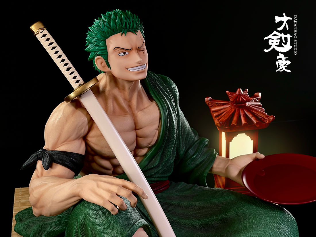 One Piece DAJANHAO Studio Zoro Sitting Resin Statue