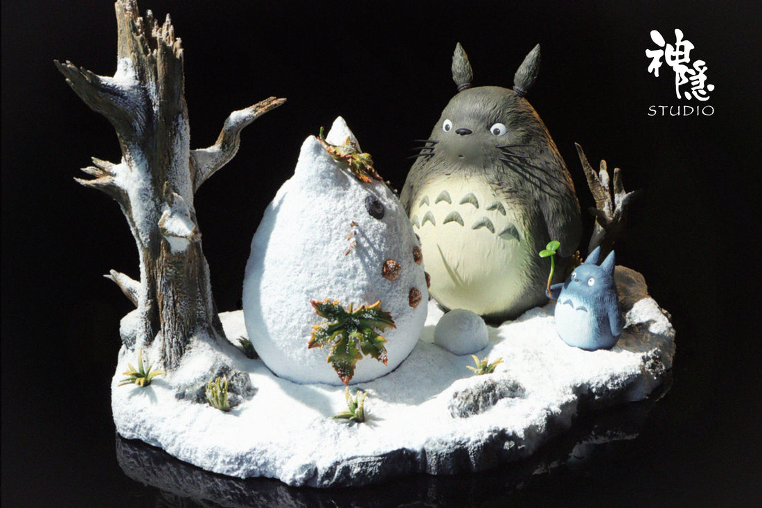 My Neighbor Totoro ShenYin Studio Totoro Play in The Snowfield Resin Statue