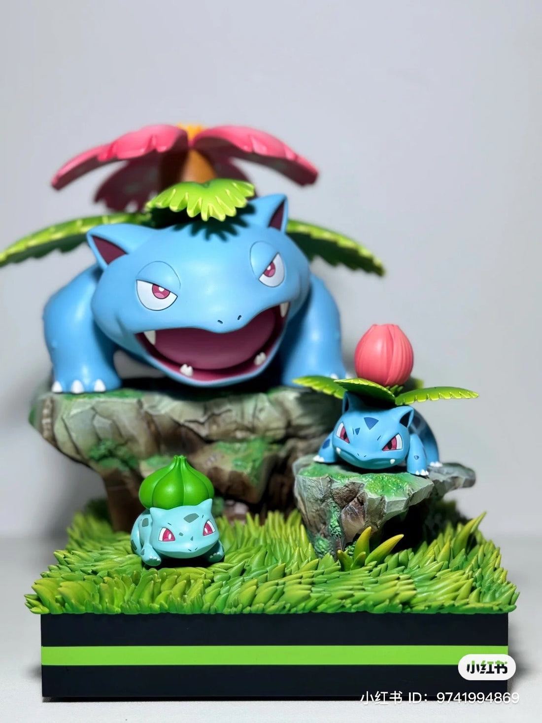 Pokemon Infinite Studio Charmender x Bulbasaur x Squirtle Evolution Group Resin Statue