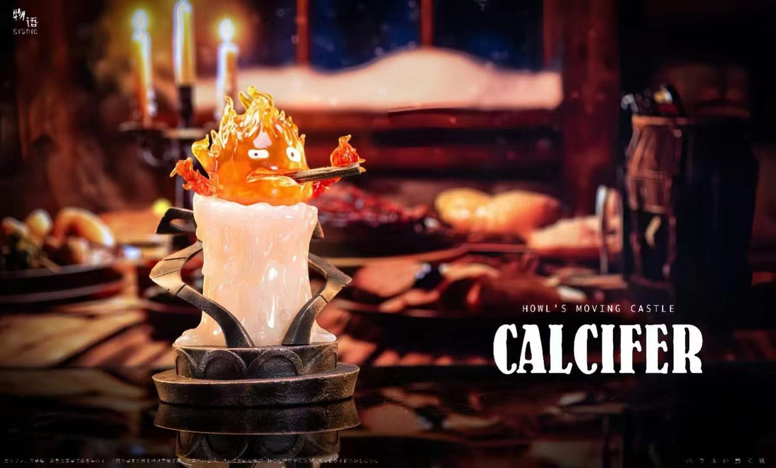 Howls Moving Wu Yu Studio Calcifer Resin Statue