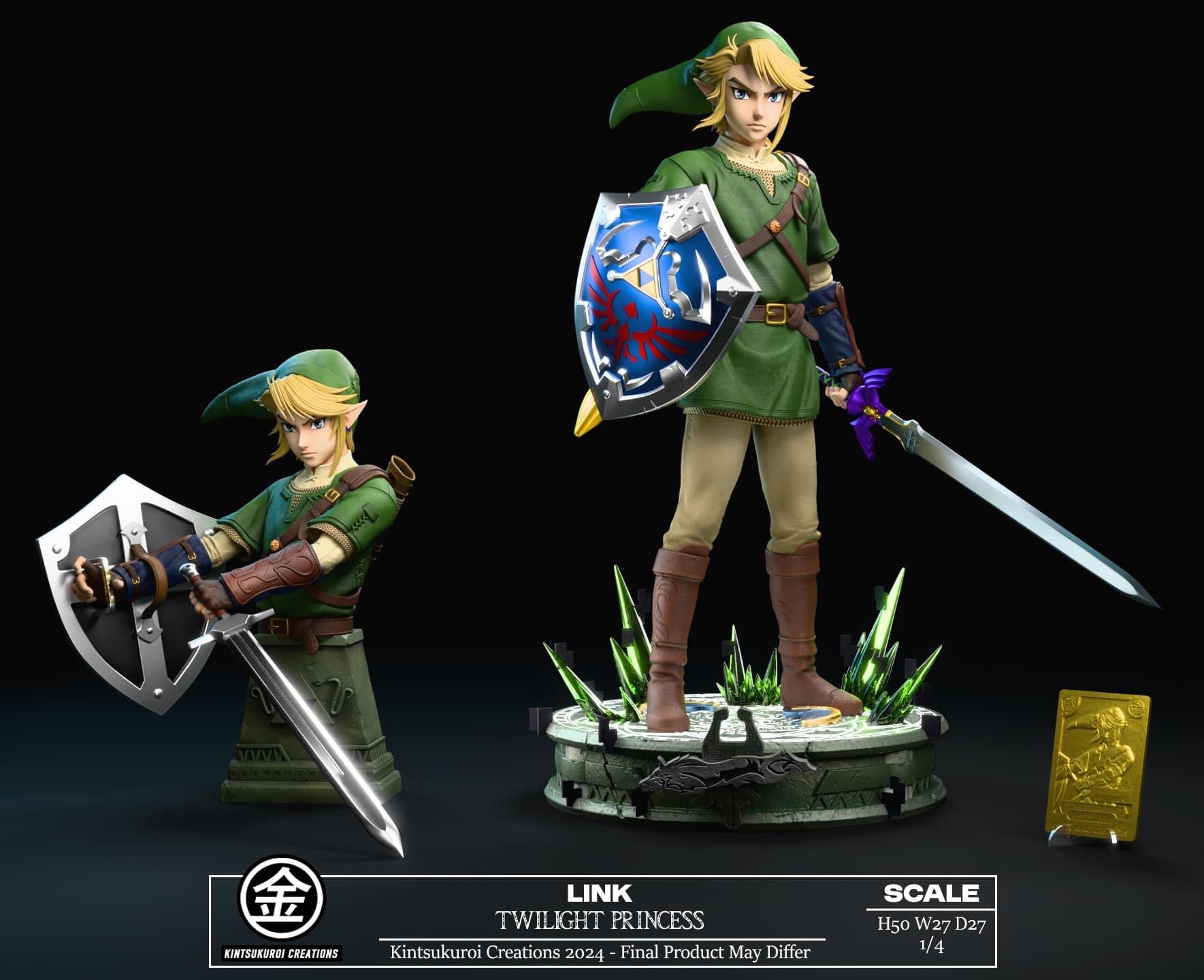 The Legend Of Zelda Kintsukuroi Creations Link Twilight Princess Resin Statue PRE ORDER